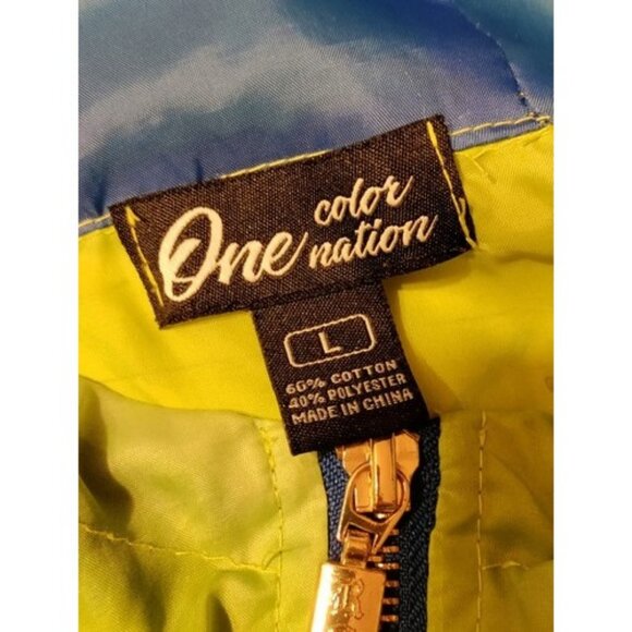 One Color One Nation OCON Men’s Large Hooded 1/4 Zip Jacket - Picture 9 of 13